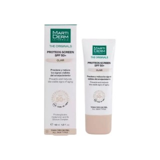 MARTIDERM PROTEOS SCREEN SPF50+ FLUID CREAM CON COLOR CLARO 40 ML