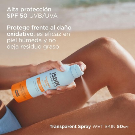 ISDIN FOTOPROTECTOR SPF50 SPRAY TRANSPARENT WET SKIN 250 ML