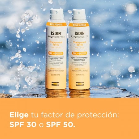 ISDIN FOTOPROTECTOR SPF50 SPRAY TRANSPARENT WET SKIN 250 ML