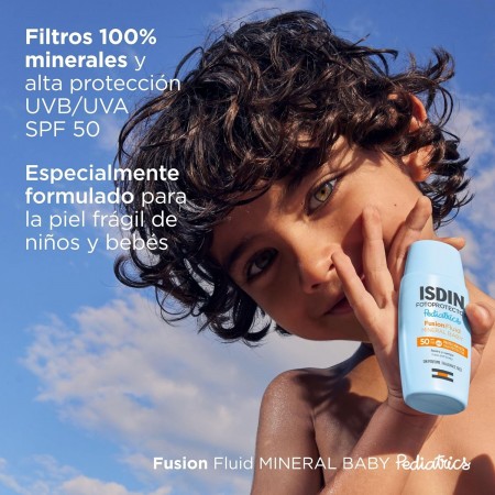 ISDIN FOTOPROTECTOR PEDIATRICS FUSION FLUID MINERAL BABY SPF 50 50 ML