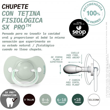 SUAVINEX CHUPETES FISIOLOGICO DE SILICONA +18 MESES 2 UNIDADES