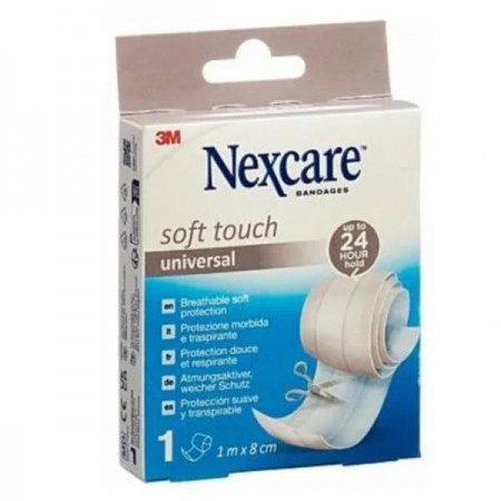 3M NEXCARE SOFT TIRA PROTECTORA SUAVES RECORTABLE APOSITO ADHESIVO 1M X 8 CM