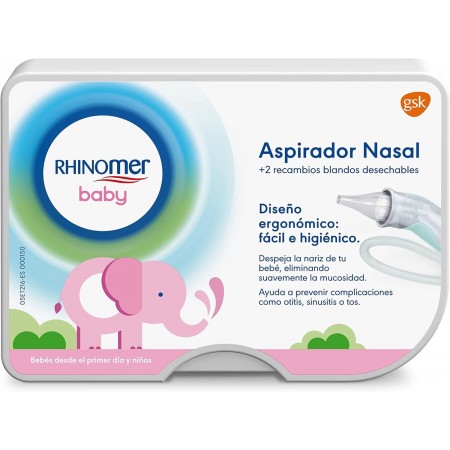 RHINOMER BABY NARHINEL CONFORT ASPIRADOR NASAL 1 UNIDAD +2 RECAMBIOS