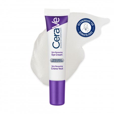 CeraVe Skin Renewing crema reafirmante contorno de ojos recomendada por dermatólogos