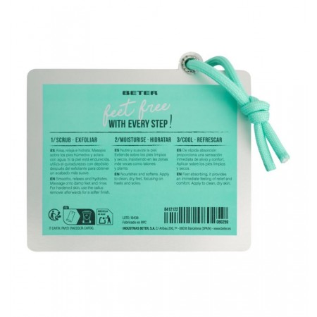 BETER 3 STEPS FEET FREE SET DE PEDICURA EN 3 PASOS: EXFOLIANTE, HIDRATANTE Y REFRESCANTE