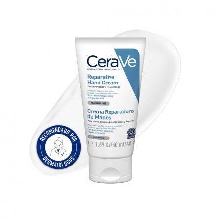 CeraVe Crema Reparadora de Manos de 50 ml recomendada por dermatólogos
