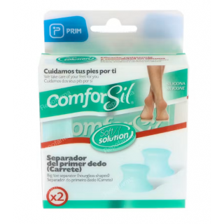 COMFORSIL SEPARADOR DE DEDOS SILICONA PRIMER DEDO TALLA GRANDE 2 UNIDADES