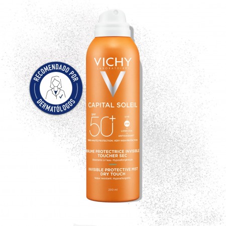 Vichy Capital Soleil Bruma Protectora Invisible SPF 50 recomendada por dermatólogos