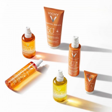 Gama completa de fotoprotección solar facial y corporal de Vichy Capital Soleil