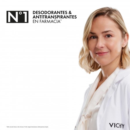 Vichy marca número 1 en desodorantes y antitranspirantes masculinos de farmacia
