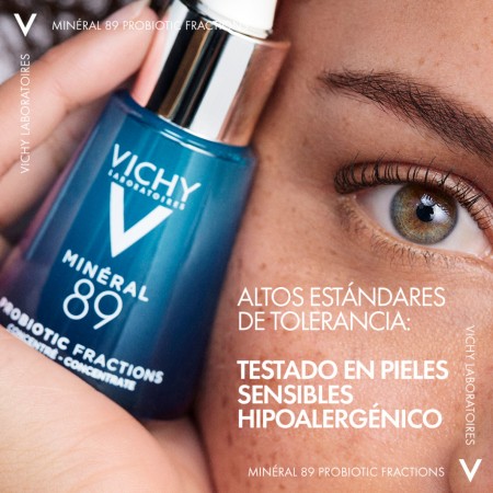 Sérum facial hipoalergénico Vichy Minéral 89 Probiotic Fractions testado en pieles sensibles