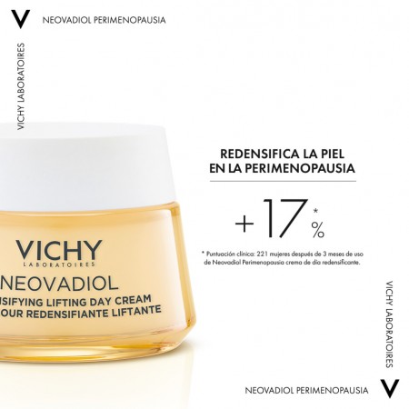 Eficacia de la crema reactivadora Vichy Neovadiol para redensificar la piel del rostro