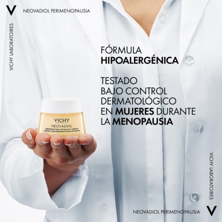 Fórmula hipoalergénica de Vichy Neovadiol testada bajo control dermatológico en mujeres con menopausia