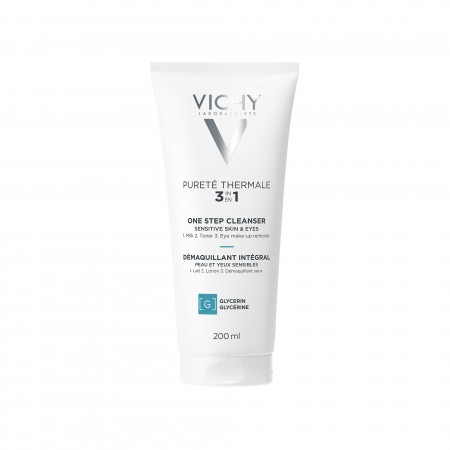 Desmaquillante integral 3 en 1 Vichy Pureté Thermale en formato de tubo de 300 ml