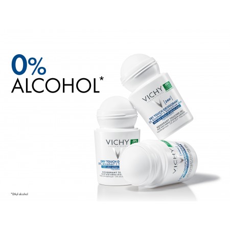 Fórmula hipoalergénica de Vichy desodorante 24 horas sin alcohol para evitar irritaciones