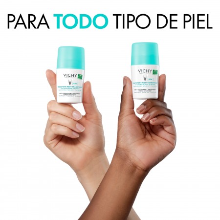 Antitranspirante diario Vichy de alta tolerancia apto para todo tipo de pieles