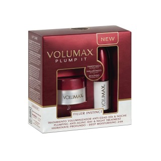 VOLUMAX PLUMP IT PACK FILLER INSTINCT: STICK LABIAL DIA 4 G + BALSAMO LABIAL NOCHE 4 G