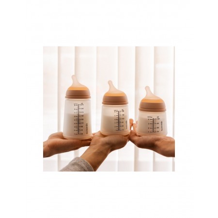 SUAVINEX ZERO ZERO BIBERON ANTICOLICO TETINA DE SILICONA FLUJO ADAPTABLE 120 ML COLOR FAIR