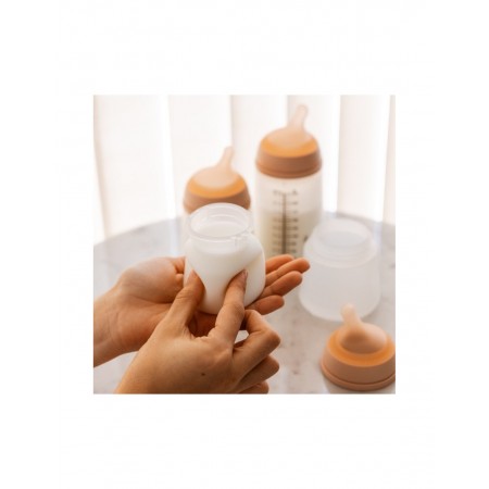 SUAVINEX ZERO ZERO BIBERON ANTICOLICO TETINA DE SILICONA FLUJO ADAPTABLE 120 ML COLOR DEEP