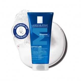 La Roche-Posay Effaclar gel limpiador purificante recomendado por dermatólogos para piel grasa