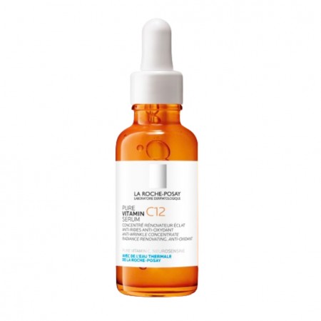Vista de catálogo del frasco de 30 ml con cuentagotas de La Roche-Posay Pure Vitamin C12 Serum