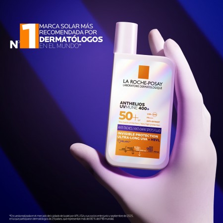 Protector solar facial antimanchas La Roche-Posay Anthelios UVMune 400 avalado por dermatólogos
