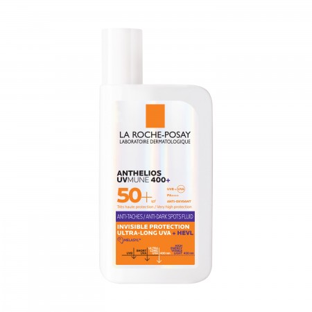 Vista de catálogo del protector solar facial La Roche-Posay Anthelios UVMune 400 Fluido Antimanchas 50 ml