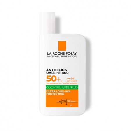 Vista de catálogo del protector solar facial toque seco La Roche-Posay Anthelios Oil Control UVMune 400 50 ml