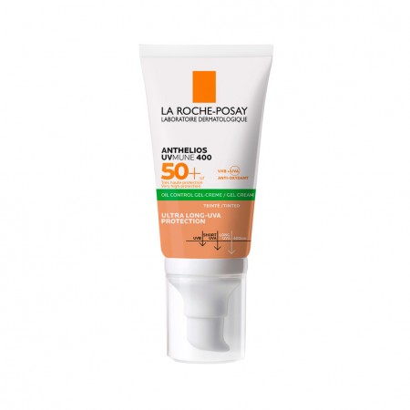 Vista de catálogo del protector solar matificante La Roche-Posay Anthelios XL Gel-Crema Toque Seco Color 50 ml