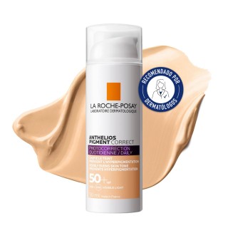 La Roche-Posay Anthelios Pigment Correct SPF50+ Color Light protector solar despigmentante recomendado por dermatólogos