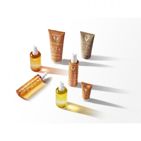 Gama de protectores solares faciales y corporales Vichy Capital Soleil