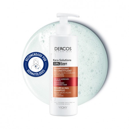 Vichy Dercos Kera-Solutions Champú Reparador 250 ml champú con pro-keratina recomendado por dermatólogos