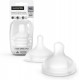 SUAVINEX TETINA SILICONA FISIOLOGICA FLUJO DENSO SX PRO + 6 MESES 2 UNIDADES