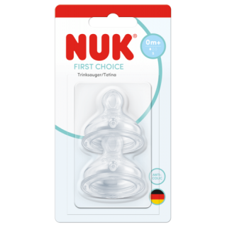 NUK TETINA SILICONA ANTICOLICO FIRST CHOICE+ T-S 0-6 MESES 2 TETINAS