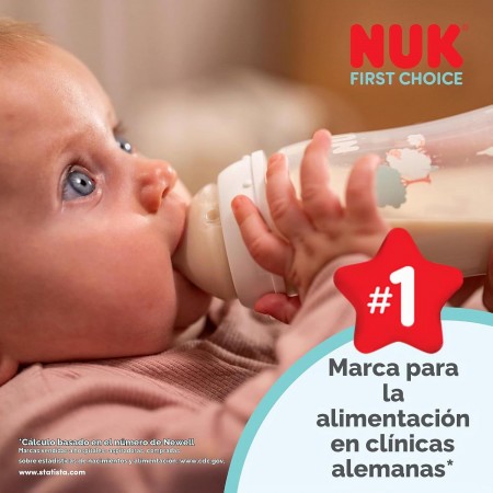NUK TETINA SILICONA ANTICOLICO  FIRST CHOICE T- FLOW CONTROL  +6 MESES 2 TETINAS