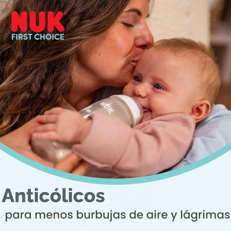NUK TETINA SILICONA ANTICOLICO FIRST CHOICE T-XL +6 MESES 2 TETINAS