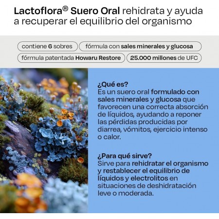 LACTOFLORA SUERO ORAL 6 SOBRES DUOCAM 6,58 G SABOR NARANJA