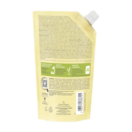 A-DERMA EXOMEGA ECO RECARGA ACEITE LAVANTE EMOLIENTE 500 ML