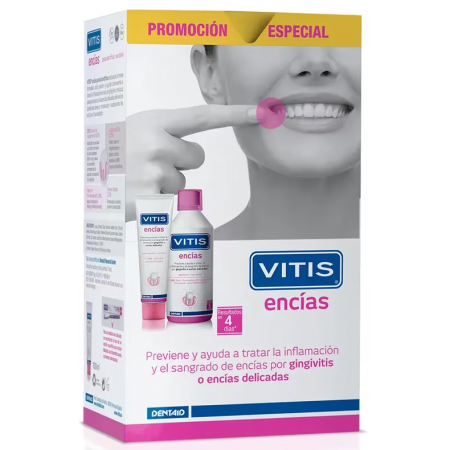VITIS ENCIAS PACK COLUTORIO ENCIAS 500 ML + ENCIAS PASTA DENTIFRICA 100ML
