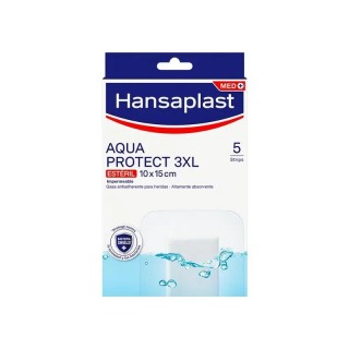 HANSAPLAST APOSITO ESTERIL AQUA PROTECT 15 X 10 CM TALLA 3 XL 5 UNIDADES