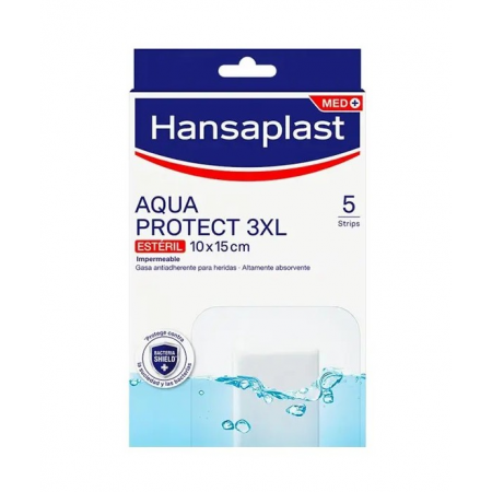 HANSAPLAST APOSITO ESTERIL AQUA PROTECT 15 X 10 CM TALLA 3 XL 5 UNIDADES