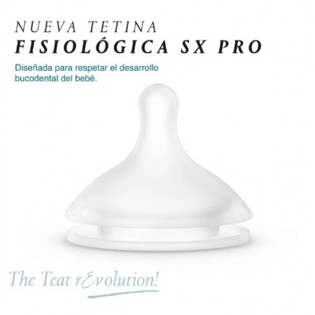 SUAVINEX TETINA SILICONA FISIOLOGICA SX PRO FLUJO L +6MESES 2 UNIDADES