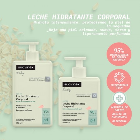 SUAVINEX BABY LECHE HIDRATANTE CORPORAL 750 ML