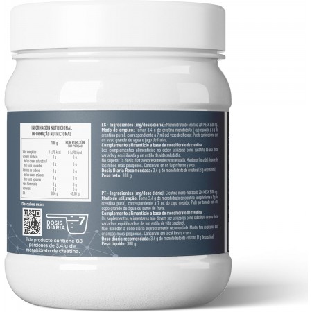 DRASANVI CREATINA MONOHYDRATO 200 MESH SABOR NEUTRO 300 G