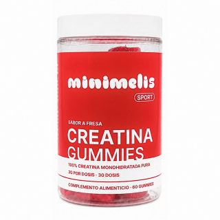 MINIMELIS CREATINA FRUTOS ROJOS 60 GUMMIES