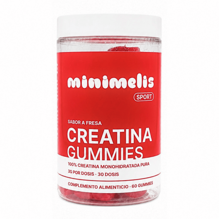 MINIMELIS CREATINA FRUTOS ROJOS 60 GUMMIES