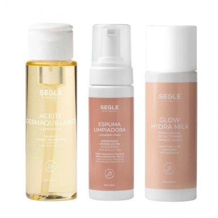 SEGLE NECESER TRIPLE LIMPIEZA PIEL NORMAL: ACEITE 75 ML + ESPUMA 50 ML + TONICO GLOW MILK 75 ML