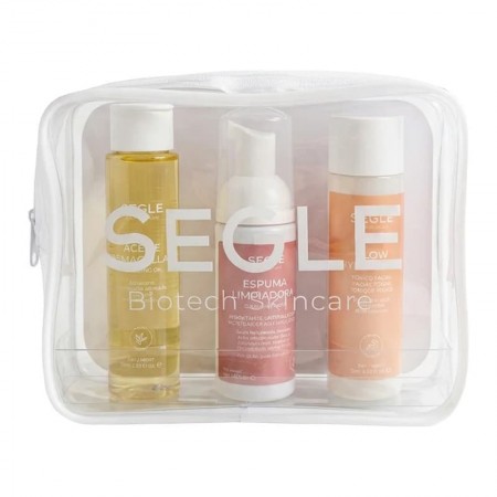 SEGLE NECESER TRIPLE LIMPIEZA PIEL NORMAL: ACEITE 75 ML + ESPUMA 50 ML + TONICO GLOW MILK 75 ML