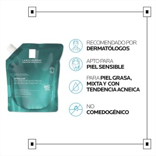 LA ROCHE POSAY EFFACLAR GEL PURIFICANTE MICROEXFOLIANTE 400 ML REFILL