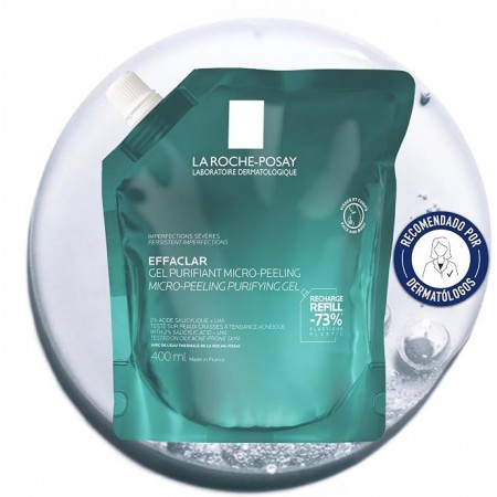 LA ROCHE POSAY EFFACLAR GEL PURIFICANTE MICROEXFOLIANTE 400 ML REFILL
